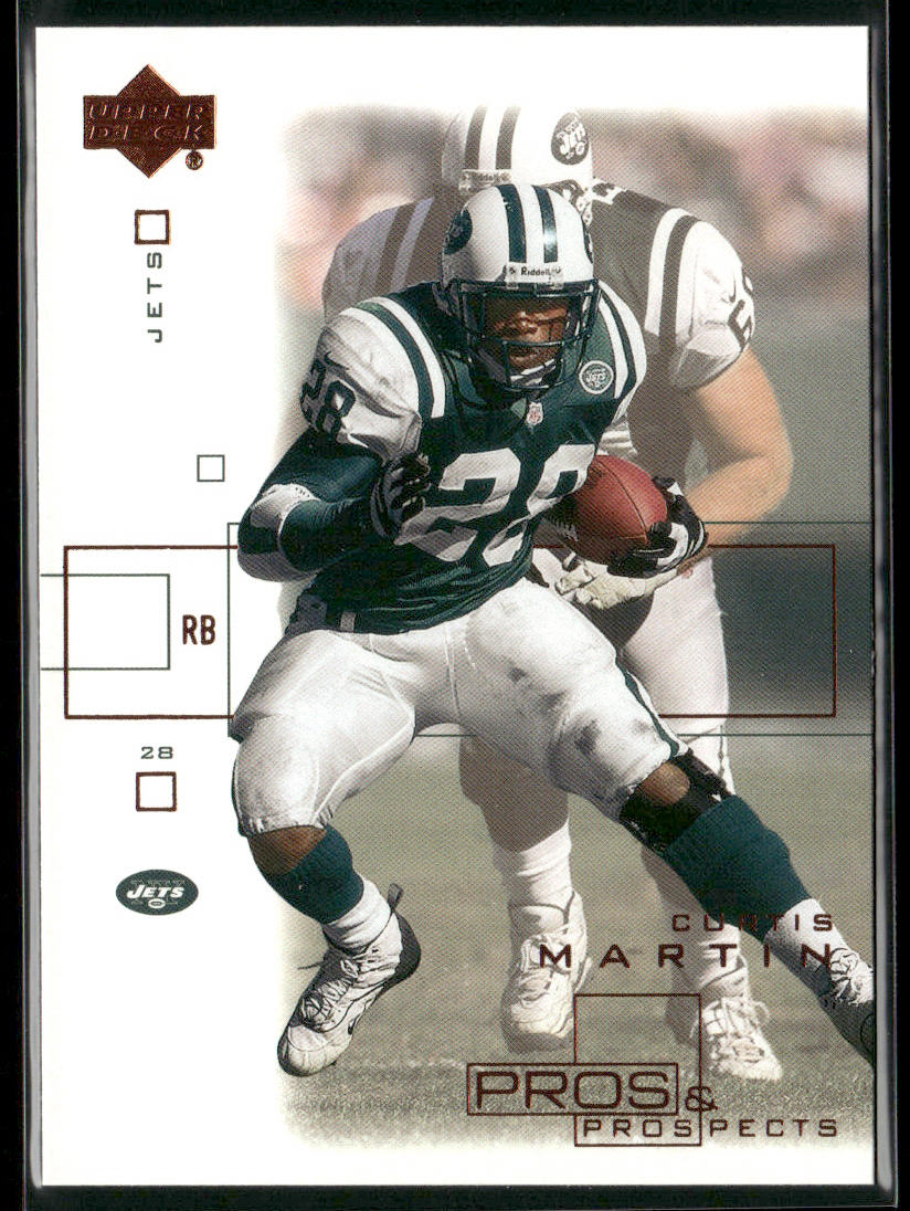 Curtis Martin 2001 Upper Deck Pros & Prospects #64 New York Jets