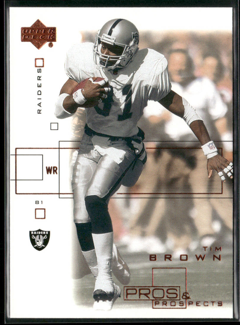 Tim Brown 2001 Upper Deck Pros & Prospects #65 Oakland Raiders