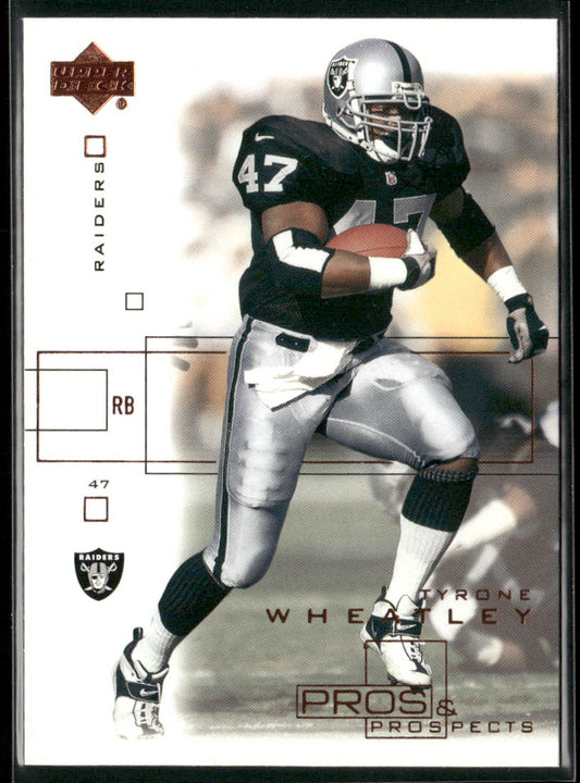 Tyrone Wheatley 2001 Upper Deck Pros & Prospects #67 Oakland Raiders