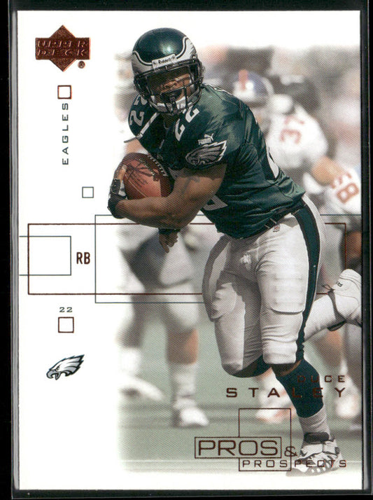 Duce Staley 2001 Upper Deck Pros & Prospects #68 Philadelphia Eagles