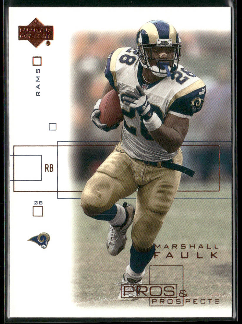 Marshall Faulk 2001 Upper Deck Pros & Prospects #72 St. Louis Rams