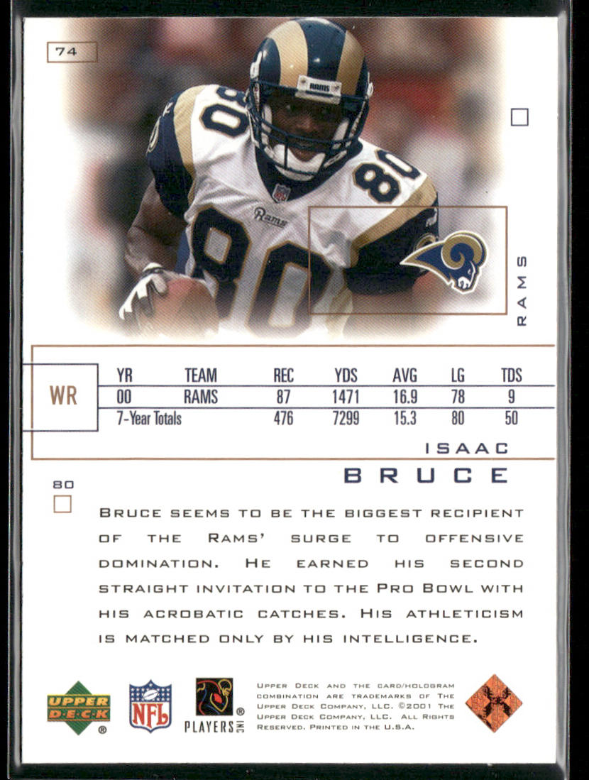 Isaac Bruce 2001 Upper Deck Pros & Prospects #74 St. Louis Rams