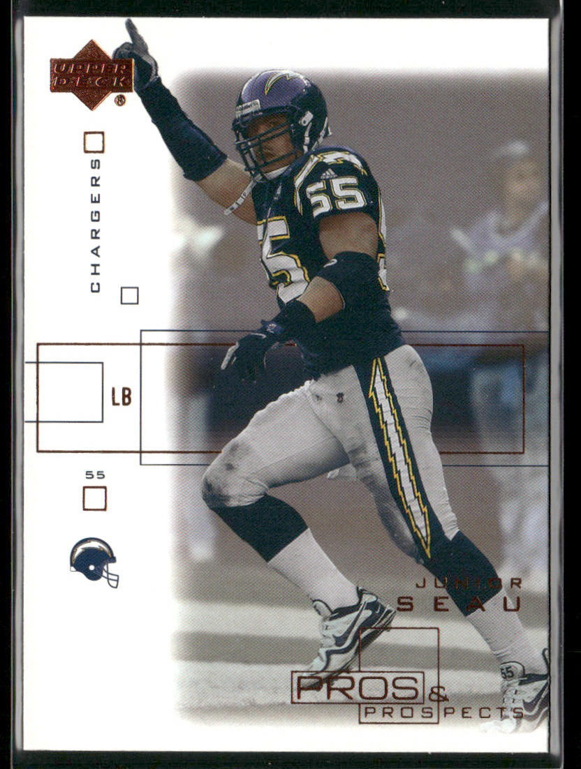 Junior Seau 2001 Upper Deck Pros & Prospects #75 San Diego Chargers