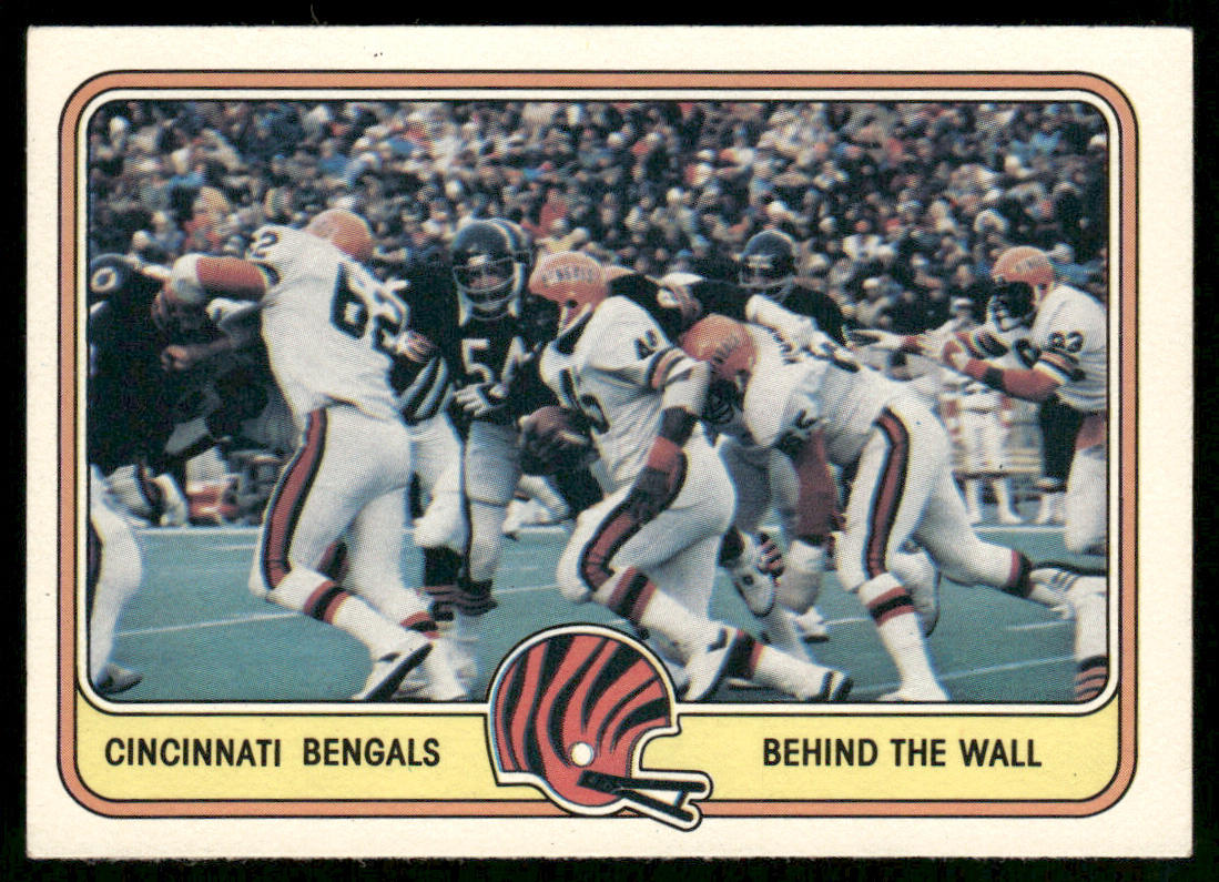 Behind the Wall 1981 Fleer Team Action #9 Cincinnati Bengals