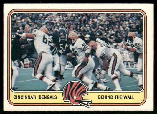 Behind the Wall 1981 Fleer Team Action #9 Cincinnati Bengals