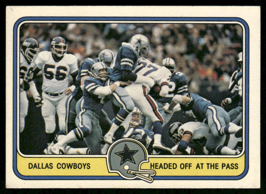 Headed Off at the Pass 1981 Fleer Team Action #14 Dallas Cowboys