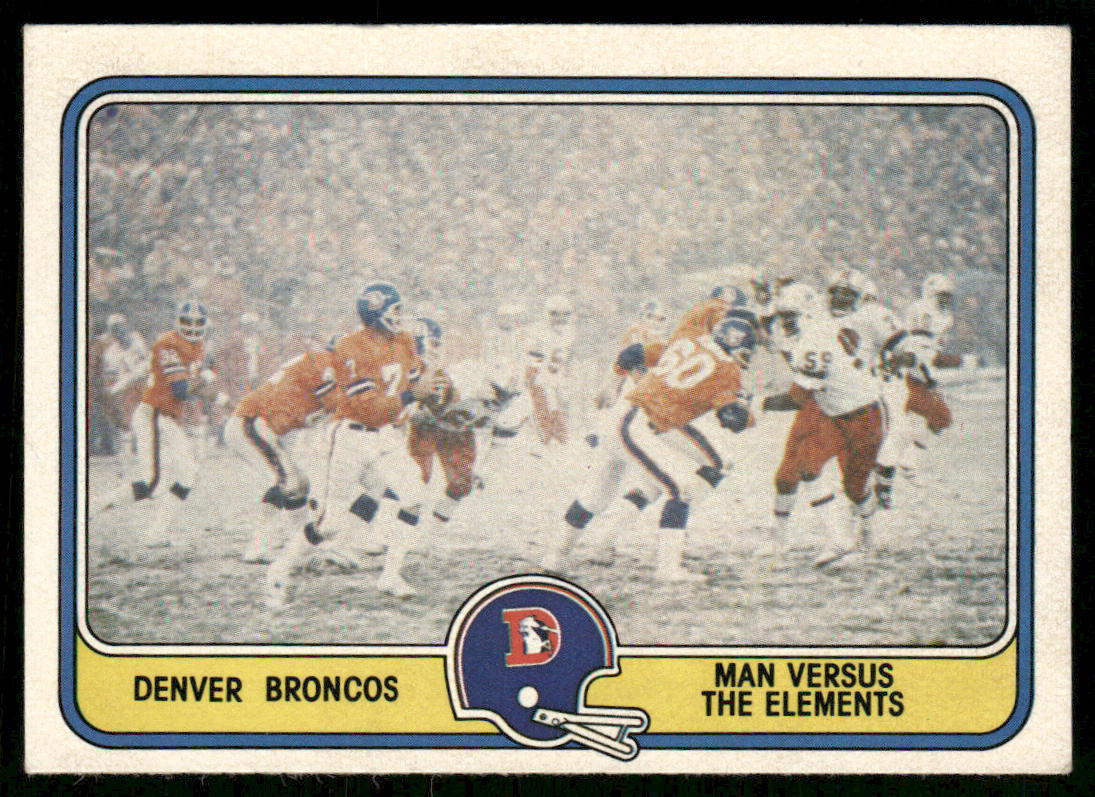 Man Versus the Elements 1981 Fleer Team Action #15 Denver Broncos