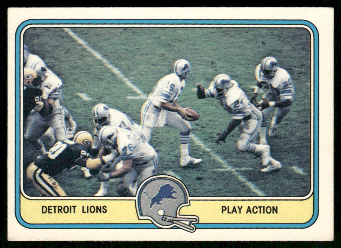 Play Action 1981 Fleer Team Action #17 Detroit Lions