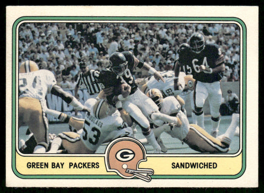 Sandwiched 1981 Fleer Team Action #20 Green Bay Packers