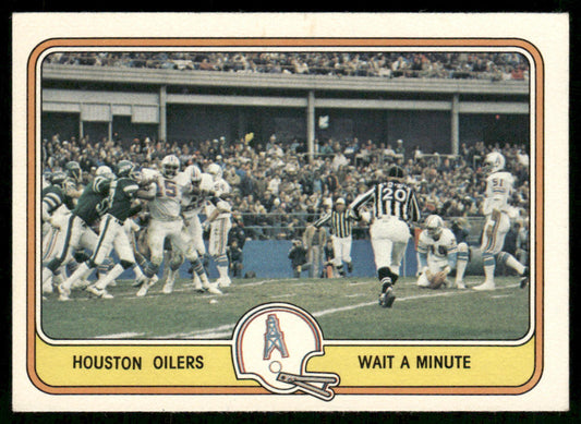 Wait a Minute 1981 Fleer Team Action #21 Houston Oilers