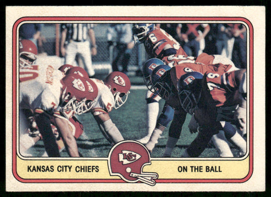 On the Ball 1981 Fleer Team Action #23 Kansas City Chiefs