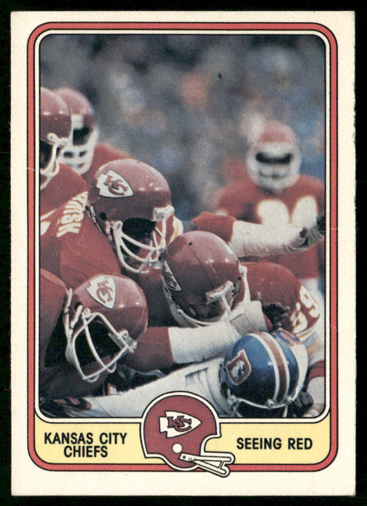 Seeing Red 1981 Fleer Team Action #24 Kansas City Chiefs
