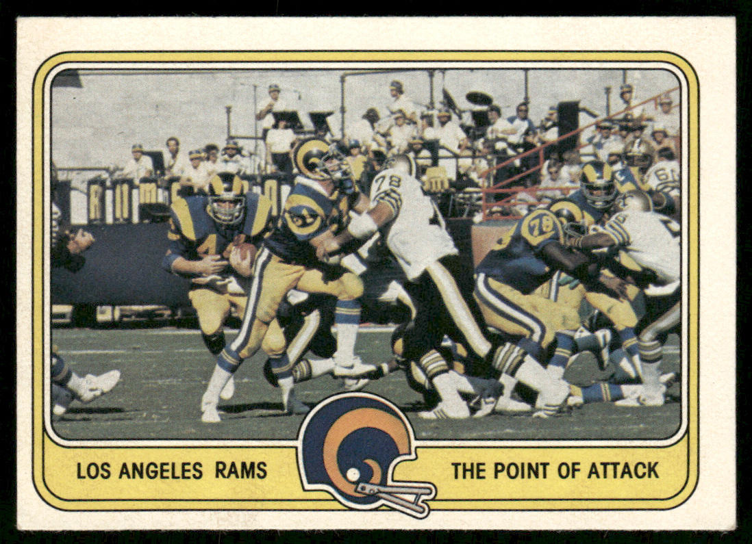 The Point of Attack 1981 Fleer Team Action #25 Los Angeles Rams