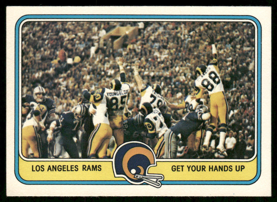 Get Your Hands Up 1981 Fleer Team Action #26 Los Angeles Rams