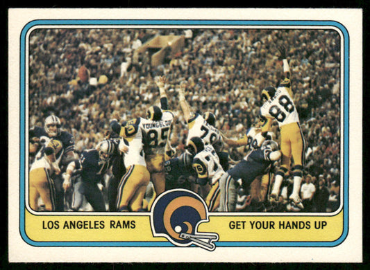 Get Your Hands Up 1981 Fleer Team Action #26 Los Angeles Rams