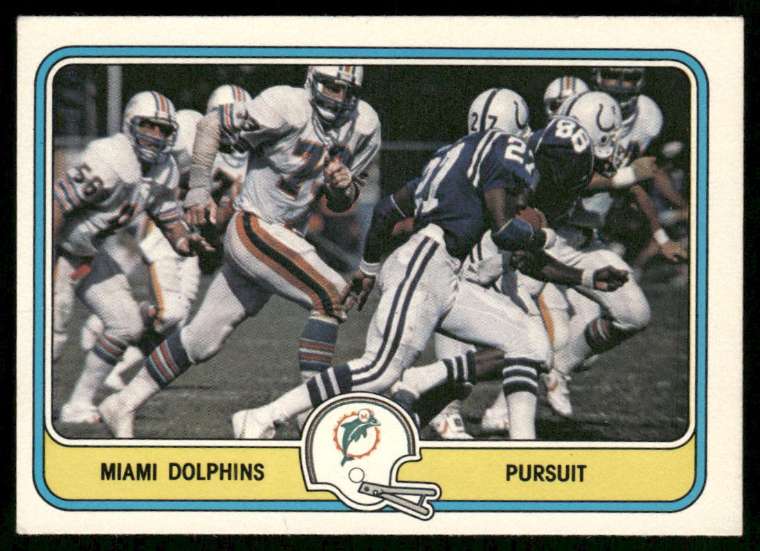 Pursuit 1981 Fleer Team Action #28 Miami Dolphins