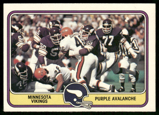 Purple Avalanche 1981 Fleer Team Action #30 Minnesota Vikings