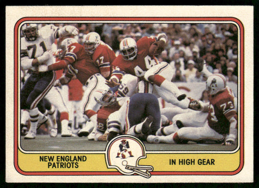 In High Gear 1981 Fleer Team Action #31 New England Patriots