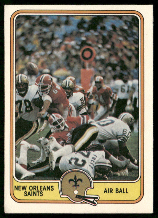 Air Ball 1981 Fleer Team Action #34 New Orleans Saints