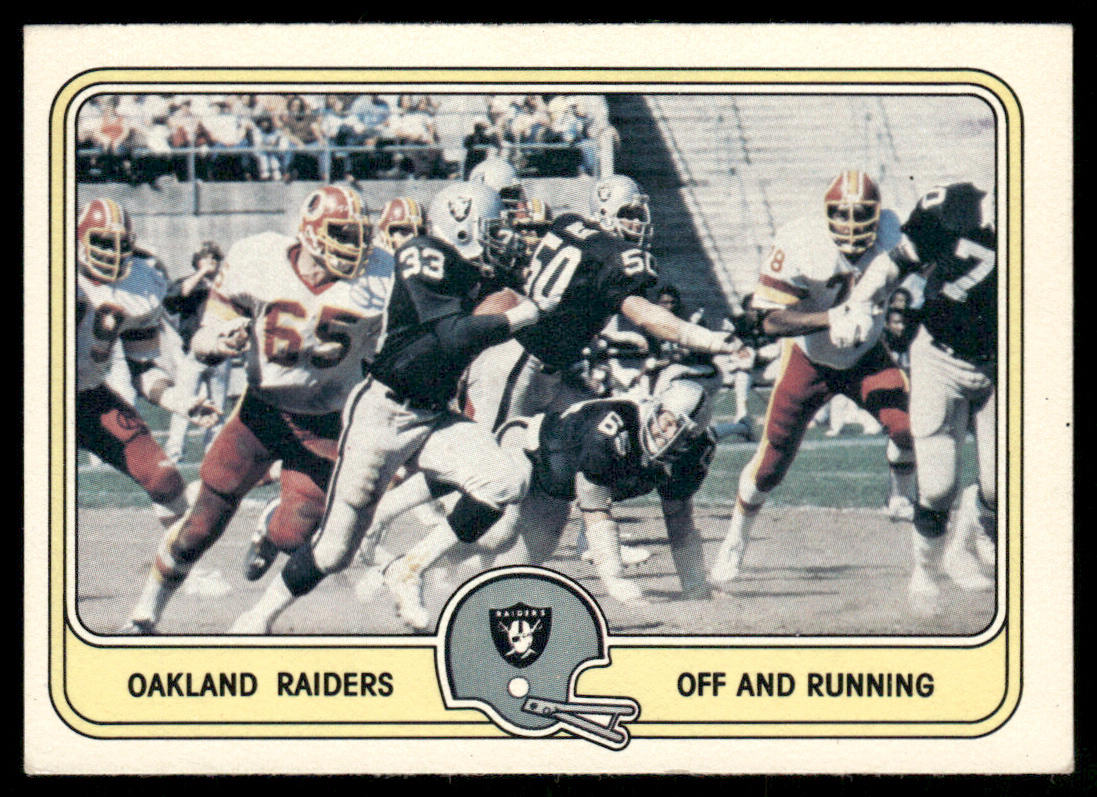 Off and Running 1981 Fleer Team Action #39 Oakland Raiders