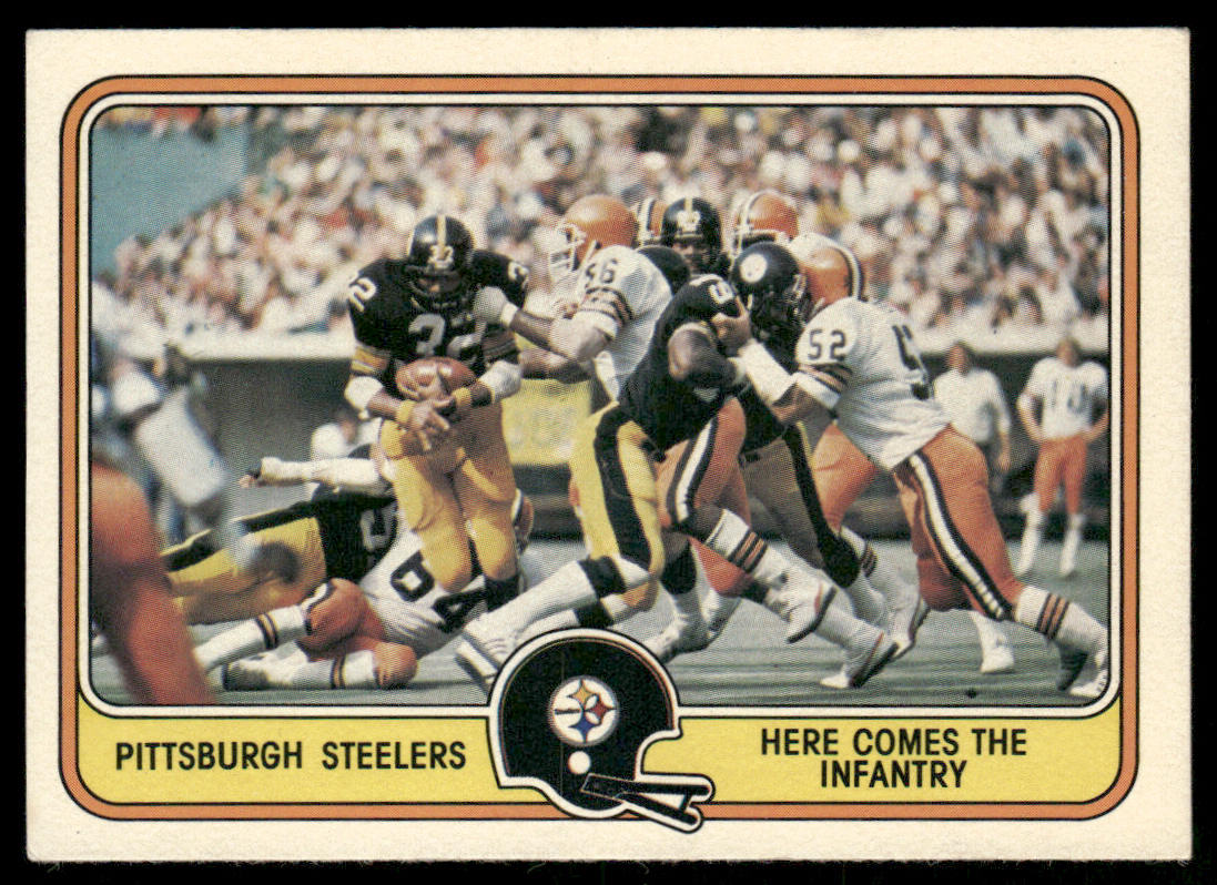 Here Comes the Infantry 1981 Fleer Team Action #43 Pittsburgh Steelers
