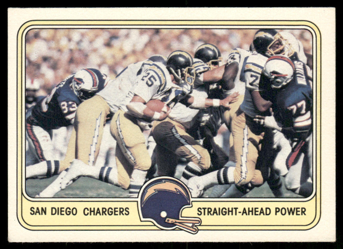 Straight-Ahead Power 1981 Fleer Team Action #47 San Diego Chargers