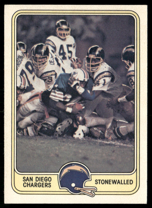 Stonewalled 1981 Fleer Team Action #48 San Diego Chargers