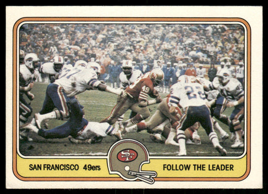 Follow the Leader 1981 Fleer Team Action #49 San Francisco 49ers