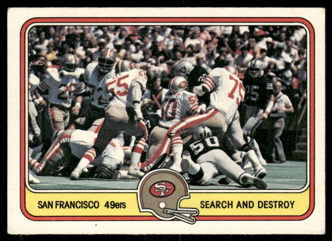 Search and Destroy 1981 Fleer Team Action #50 San Francisco 49ers