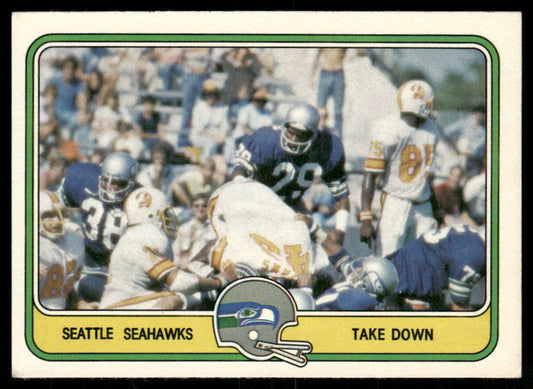 Take Down 1981 Fleer Team Action #52 Seattle Seahawks