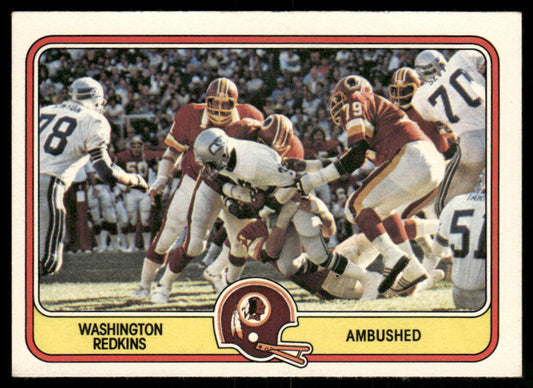 Ambushed 1981 Fleer Team Action #56 Washington Redskins