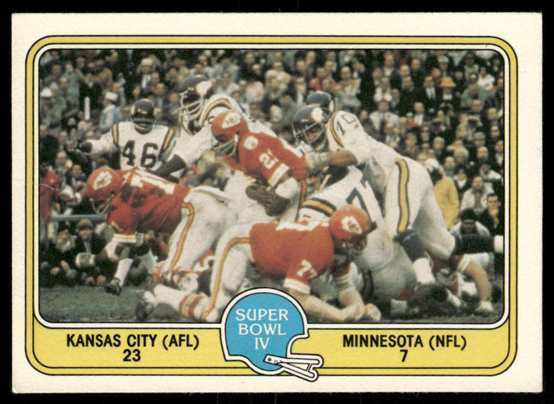 Super Bowl IV 1981 Fleer Team Action #60
