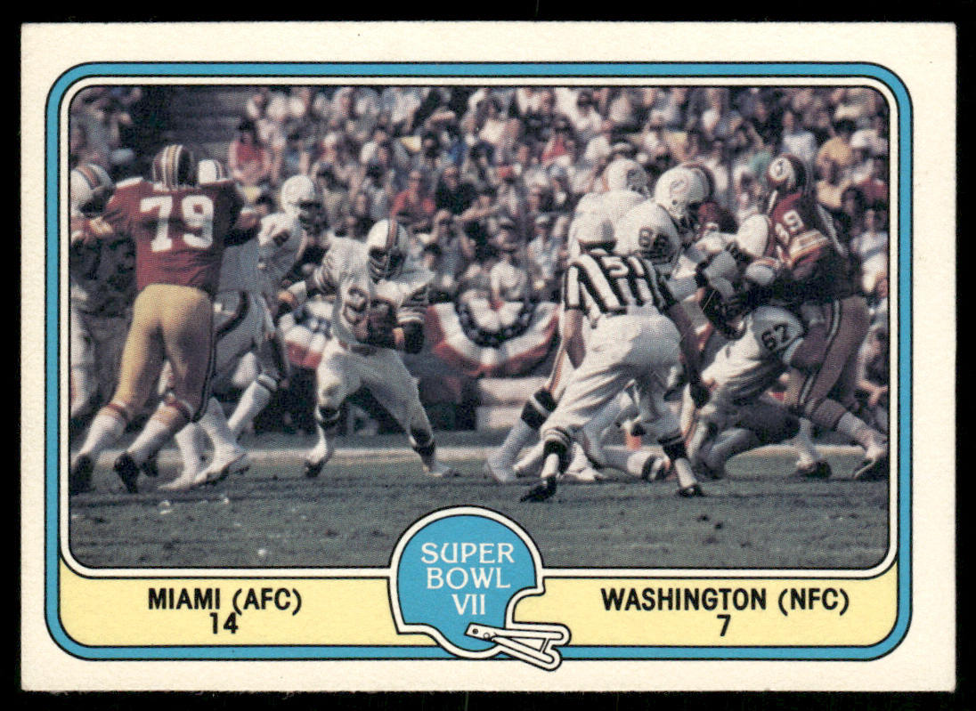 Super Bowl VII 1981 Fleer Team Action #63