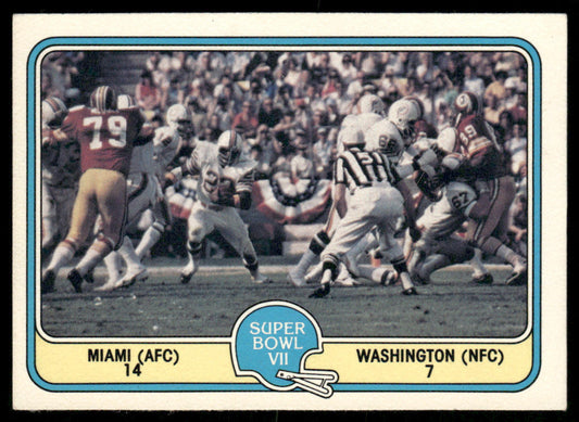 Super Bowl VII 1981 Fleer Team Action #63