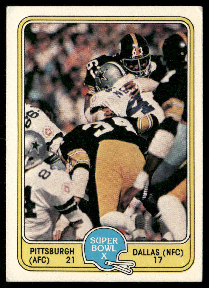 Super Bowl X 1981 Fleer Team Action #66