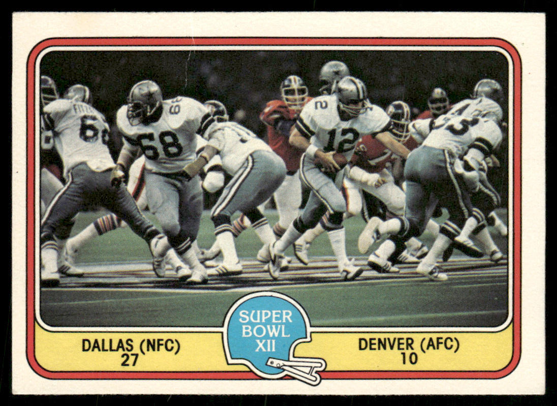 Super Bowl XII 1981 Fleer Team Action #68