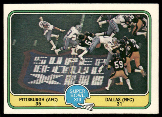 Super Bowl XIII 1981 Fleer Team Action #69