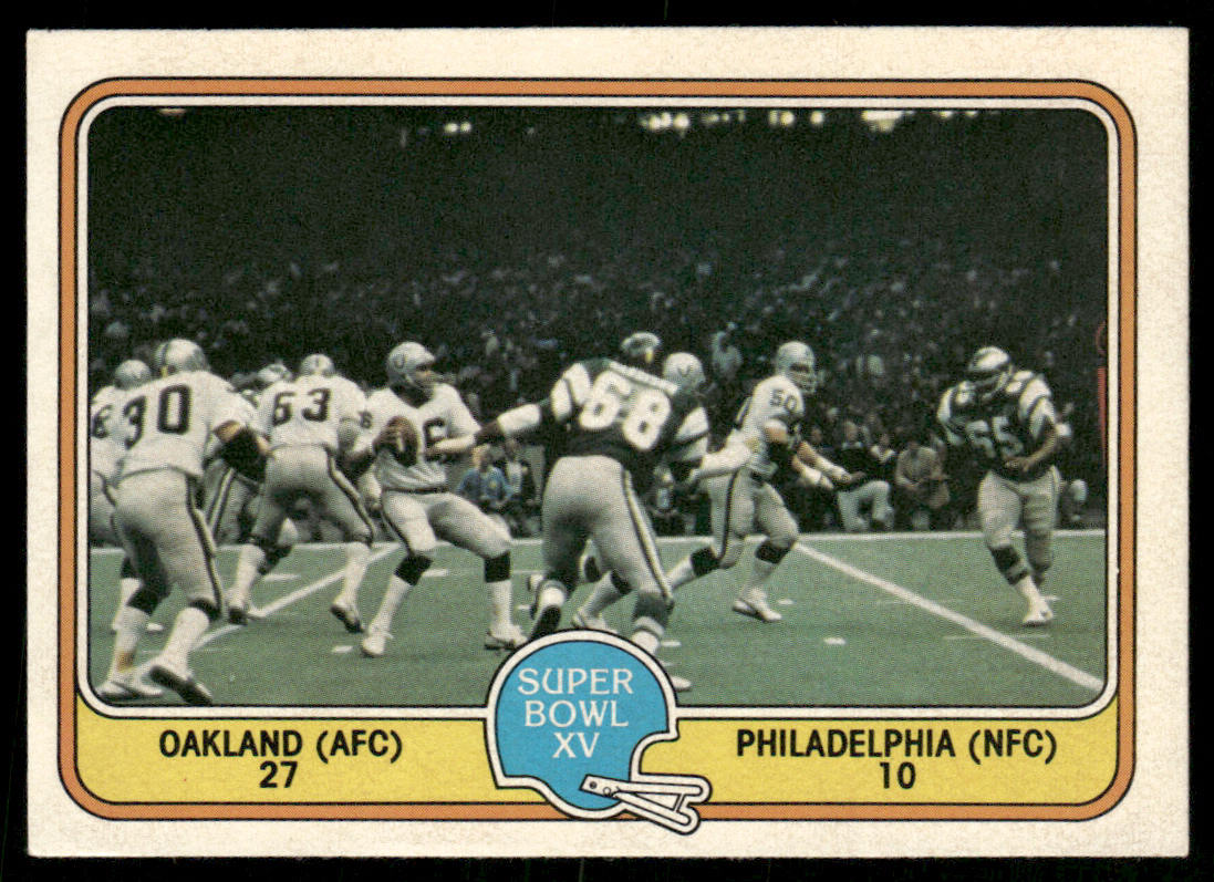 Super Bowl XV 1981 Fleer Team Action #71