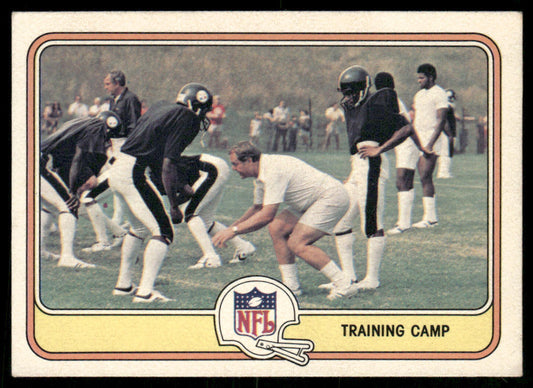 Training Camp 1981 Fleer Team Action #72 Pittsburgh Steelers