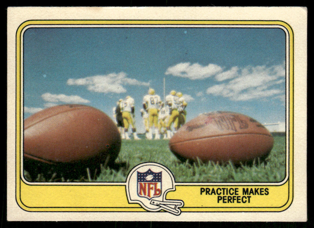 Practice Makes Perfect 1981 Fleer Team Action #73 Green Bay Packers