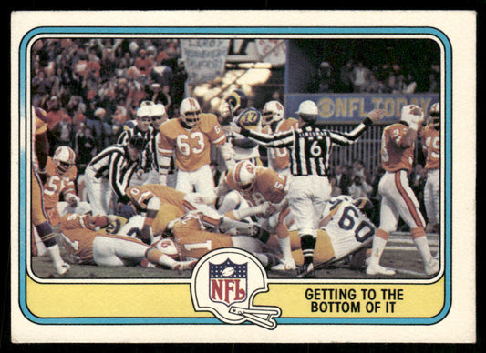 Getting to the Bottom of It 1981 Fleer Team Action #81 Tampa Bay Buccaneers