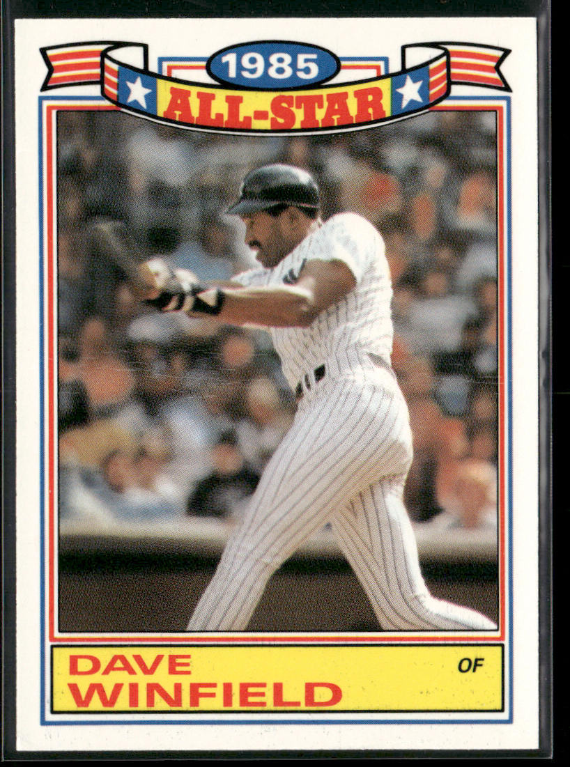 Dave Winfield 1986 Topps Glossy All-Stars #8b New York Yankees