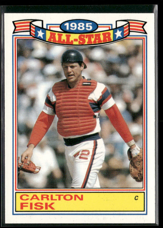 Carlton Fisk 1986 Topps Glossy All-Stars #9 Chicago White Sox