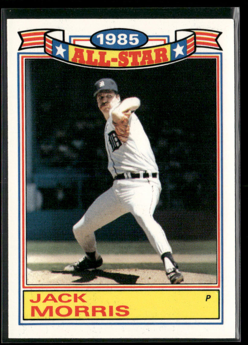 Jack Morris 1986 Topps Glossy All-Stars #10 Detroit Tigers
