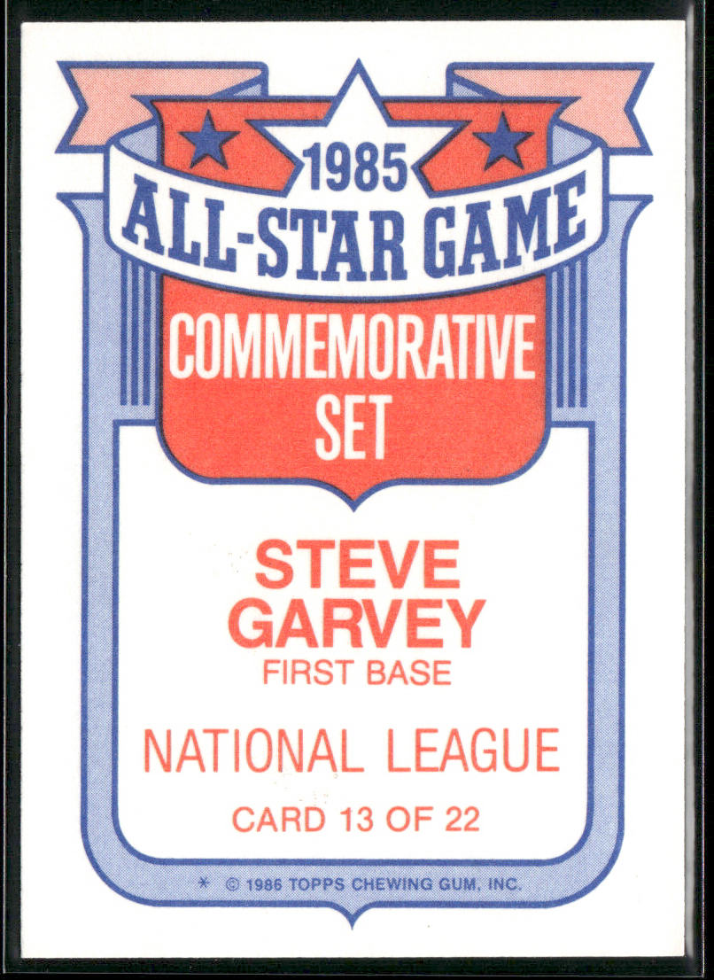 Steve Garvey 1986 Topps Glossy All-Stars #13 San Diego Padres