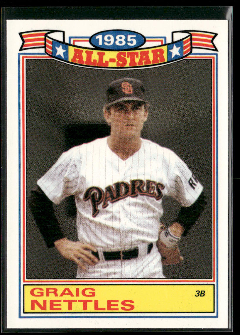 Graig Nettles 1986 Topps Glossy All-Stars #15b San Diego Padres