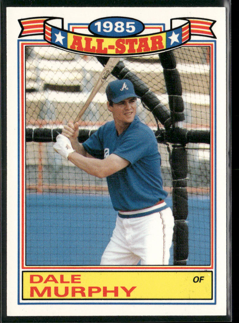 Dale Murphy 1986 Topps Glossy All-Stars #18b Atlanta Braves