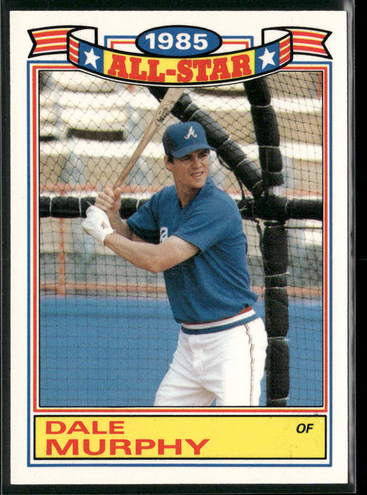Dale Murphy 1986 Topps Glossy All-Stars #18b Atlanta Braves
