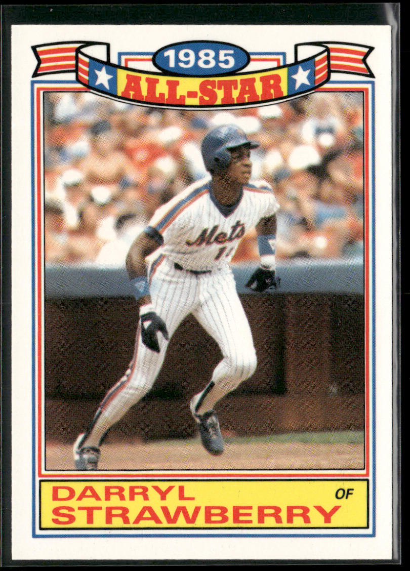 Darryl Strawberry 1986 Topps Glossy All-Stars #19 New York Mets