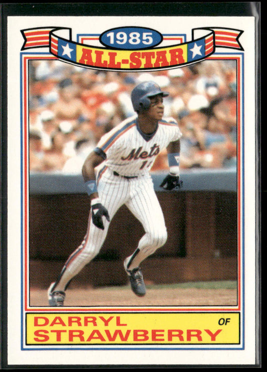 Darryl Strawberry 1986 Topps Glossy All-Stars #19 New York Mets